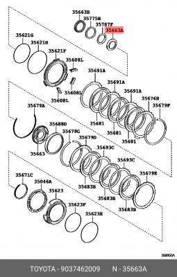 подшипник игольчатый КПП!\ Toyota 90374-62009 TOYOTA