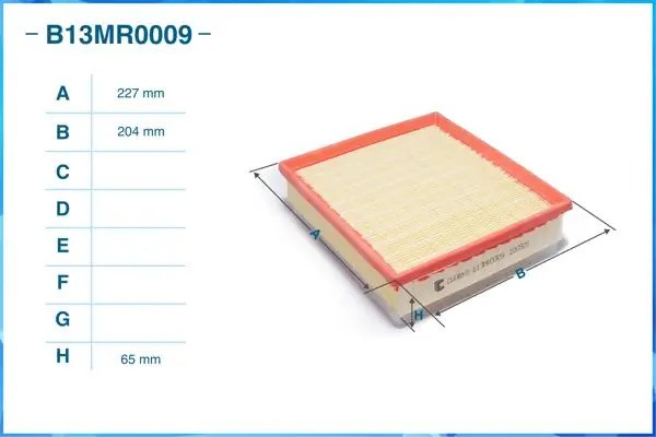 Фильтр воздушный B13MR0009 B13MR0009 CWORKS