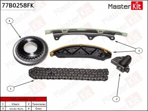 Комплект цепи ГРМ MITSUBISHI PAJERO SPORT III 15- 2.4D 4N15 77B0258FK 77B0258FK MASTER KIT