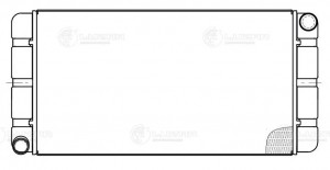 Радиатор отопителя алюм. МАЗ (64221-8101060) LUZAR LRH1221 LUZAR