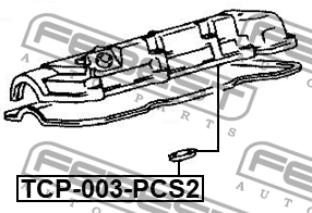 Кольцо уплотн свечного колодца TOYOTA, LEXUS (компл-2шт) TCP-003-PCS2 TCP-003-PCS2 FEBEST