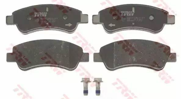 Колодки тормозные PEUGEOT Partner, 207, 307, 1007 CITROEN C4, Berlingo передние  GDB1563 TRW