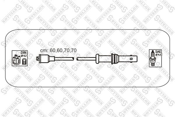 к-кт проводов!\ Subaru Impreza/Legacy 4WD 1.6-2.2i 92> 10-38447-SX STELLOX