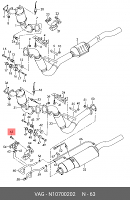 болт с плоской головкой! M6x22\ VAG N 107 002 02 VAG