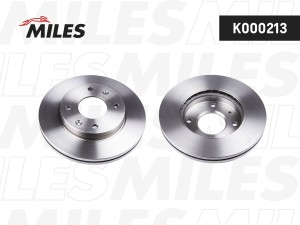 Диск тормозной передний HYUNDAI ELANTRA 00-/LANTRA/MATRIX 01-/KIA CERATO 1.6 06- K000213 MILES