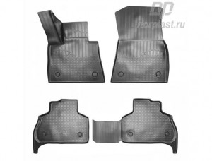 Коврик салона BMW X5 (G05) (18-) полиуретан черный (4 предмета) NORPLAST NPA11-C07-710 NORPLAST