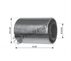 Сайлентблок рес.(20.4x62.3x97) аналог 8160686 / Stralis Eurotec 790197 MANSONS