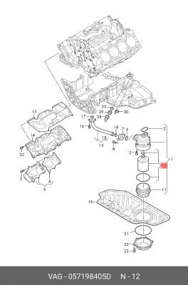 Bentley Bentayga 2015> 057 198 405 D VAG