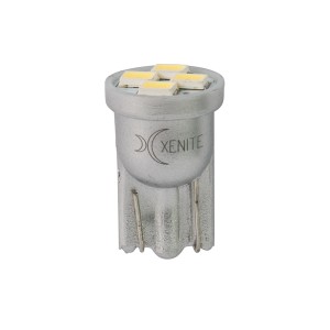 Лампа светодиодная 12V W5W T10W 1.5W W2.1x9.5d +50% бесцокольная белая блистер ( 1009278 XENITE