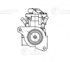 Клапан EGR (рециркуляции выхл. газов)  для а/м BMW 3 (E90) (06-)/5 (E60) (03-) [ LVEG 2601 LUZAR