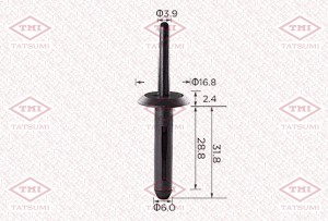 JEEP CHEROKEE (KJ) (2002-2006) 6,1*18*17 пластик TJB1386 TATSUMI