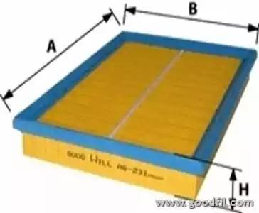 Фильтр воздушный AG231 AG 231 GOODWILL