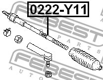 тяга рулевая!\ Nissan Sunny G10 00-06 0222-Y11 FEBEST
