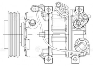 Компрессор кондиц. для а/м Hyundai Sonata YF/Kia Optima (10-) 2.0i/2.4i LCAC0811 LCAC0811 LUZAR
