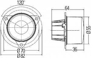 Задний габаритный огонь LED 24В 2SA 011 172-441 2SA011172-441 HELLA