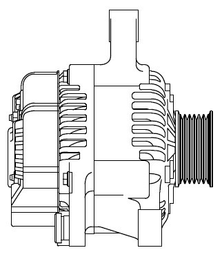 Генератор для а/м Toyota Corolla E15 (06-)/Auris (07-) 1.4i 80A (LG 1903) LG 1903 START VOLT