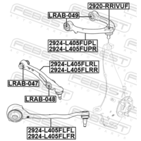 РЫЧАГ ПЕРЕДНИЙ НИЖНИЙ ПРАВЫЙ 2924-L405FLFR 2924L405FLFR FEBEST