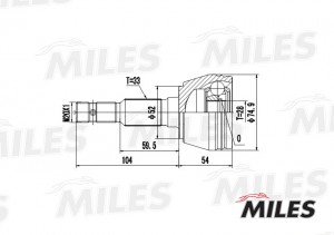 ШРУС наружный OPEL ASTRA 1.2 98-05 (с ABS) (SKF VKJA3062) GA20343 GA20343 MILES