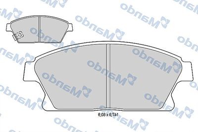 Колодки тормозные дисковые перед MBF015334 MANDO