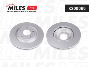 Диск тормозной (серия PRO с антикоррозионным покрытием) NISSAN QASHQAI 07-/X-TRA K200065 MILES