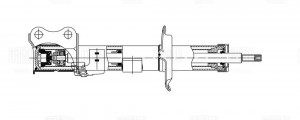 Амортизатор Nissan Note (13-) (стойка) пер. лев. (AG 14187) AG 14187 TRIALLI