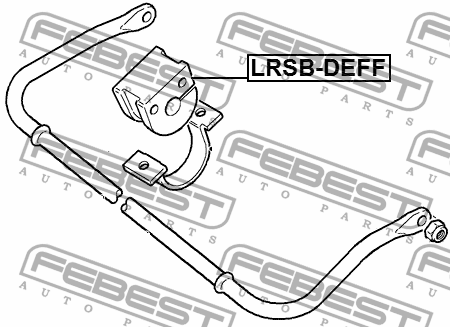 Втулка переднего стабилизатора d23 LRSB-DEFF FEBEST