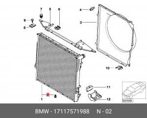 BMW X5/X6 17 11 7 571 988 BMW