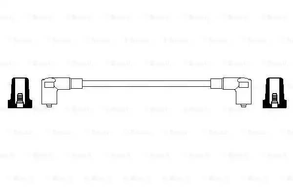 Провод высоковольтный VW T4 (1шт.) BOSCH 0 356 904 070 BOSCH