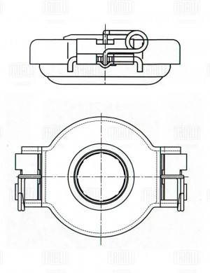 Муфта выключения сцепления механическая CT 1815 TRIALLI