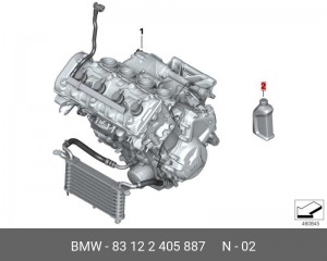 Масло моторное BMW ADVANTEC ULTIMATE 5W40 - 1 л 83122405887 83 12 2 405 887 BMW