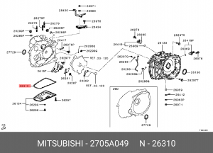 CHRYSLER DODGE CALIBER (2006>) МЕТАЛЛИЧЕСКАЯ 2705A049 MITSUBISHI
