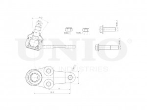 Опора шаровая передняя нижняя SSP-20039 UNIO