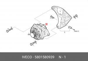 генератор!\ IVECO 5801580939 IVECO