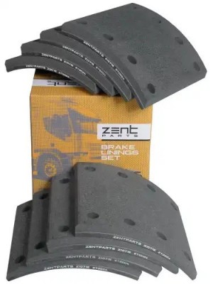 накладки тормозные с ЗАКЛЕПКАМИ STD 19477 20.7-11.4 (420x200) Z10716 ZENTPARTS