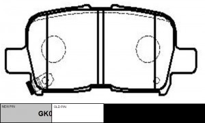 Колодки тормозные дисковые задние Honda Odyssey/MR-V/MDX/Pilot, Acura MDX 01 (ст GK0332 CTR