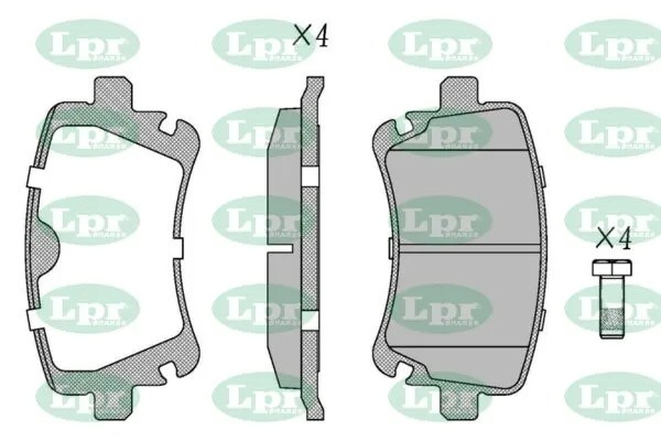 Комплект тормозных колодок 05P1398 05P1398 LPR