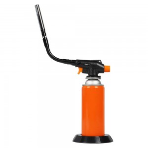 Горелка газовая с пьезоподжигом "AIRLINE" (под цанговый баллон, гибкое сопло D12 ADGT013 AIRLINE