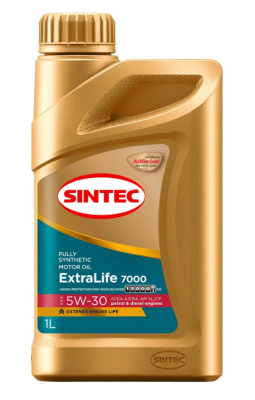 Масло моторное SINTEC ExtraLife 7000 A3/B4 5W30 синт.1л 600255 SINTEC