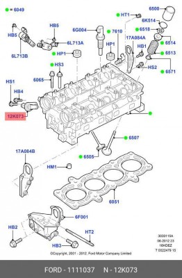 датчик положения распредвала!\ Ford Fiesta/Focus/Fusion 1.3-1.6i 01> 1 111 037 FORD