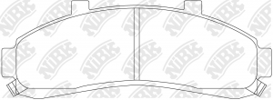 Колодки тормозные FORD Explorer (96-) передние (4шт.) NIBK PN0179 NIBK