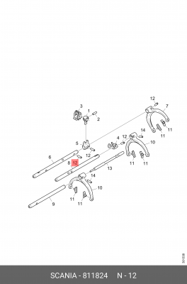 Штифт 811824 SCANIA