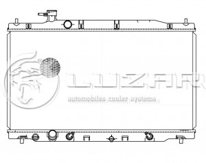 Радиатор охлаждения двигателя для а/м Honda CR-V (06-) 2.4i AT LRc231ZA LRC231ZA LUZAR