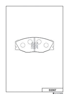 D2067-01 колодки дисковые п.\Toyota Crown 2.0-3.0/2.4D-TD 87> D2067 MK KASHIYAMA