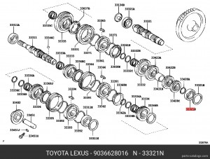 ПОДШИПНИК ШАРИКОВЫЙ 90366-28016 90366-28016 TOYOTA