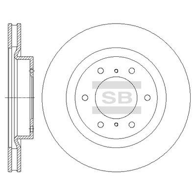 Диск тормозной передний MITSUBISHI PAJERO IV SD4324 SD4324 SANGSIN