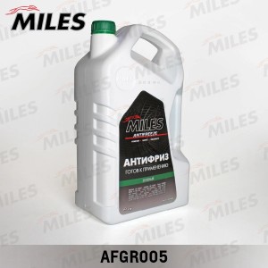 Антифриз готов к применению G11 (зеленый, SUPER LONG LIFE COOLANT -40C) 5кг AFGR AFGR005 MILES