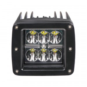 Фара рабочего света 82х75х75мм 18Вт 6LED (направленный свет) квадратная AIRLINE ALED009 AIRLINE