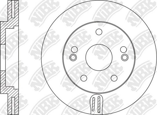 Диск тормозной передний HYUNDAI i30 (FD, GD) RN1547 RN1547 NIBK