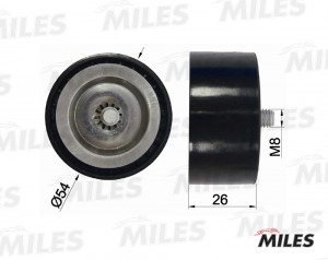 Ролик ремня приводного MERCEDES BENZ SPRINTER 2.2D 09- 54x26 (INA 532067210) AG0 AG03064 MILES