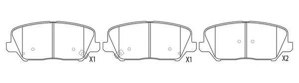 Колодки тормозные передние HYUNDAI i30/ELANTRA 11-/CEED R16 12- BP13007 BP13007 SB NAGAMOCHI